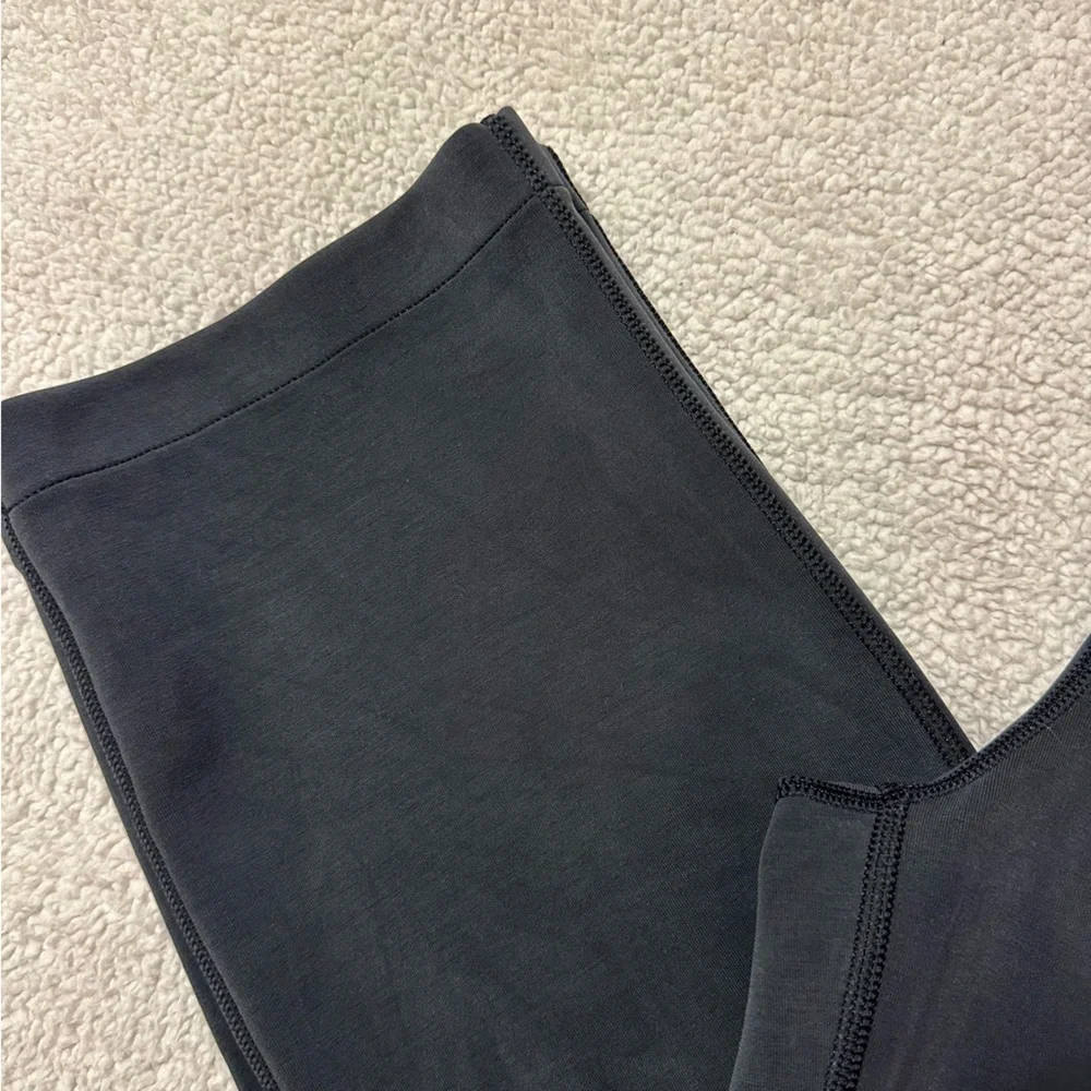 Lululemon Softstreme High-Rise Straight Leg Crop Pants Black Athleisure Yoga